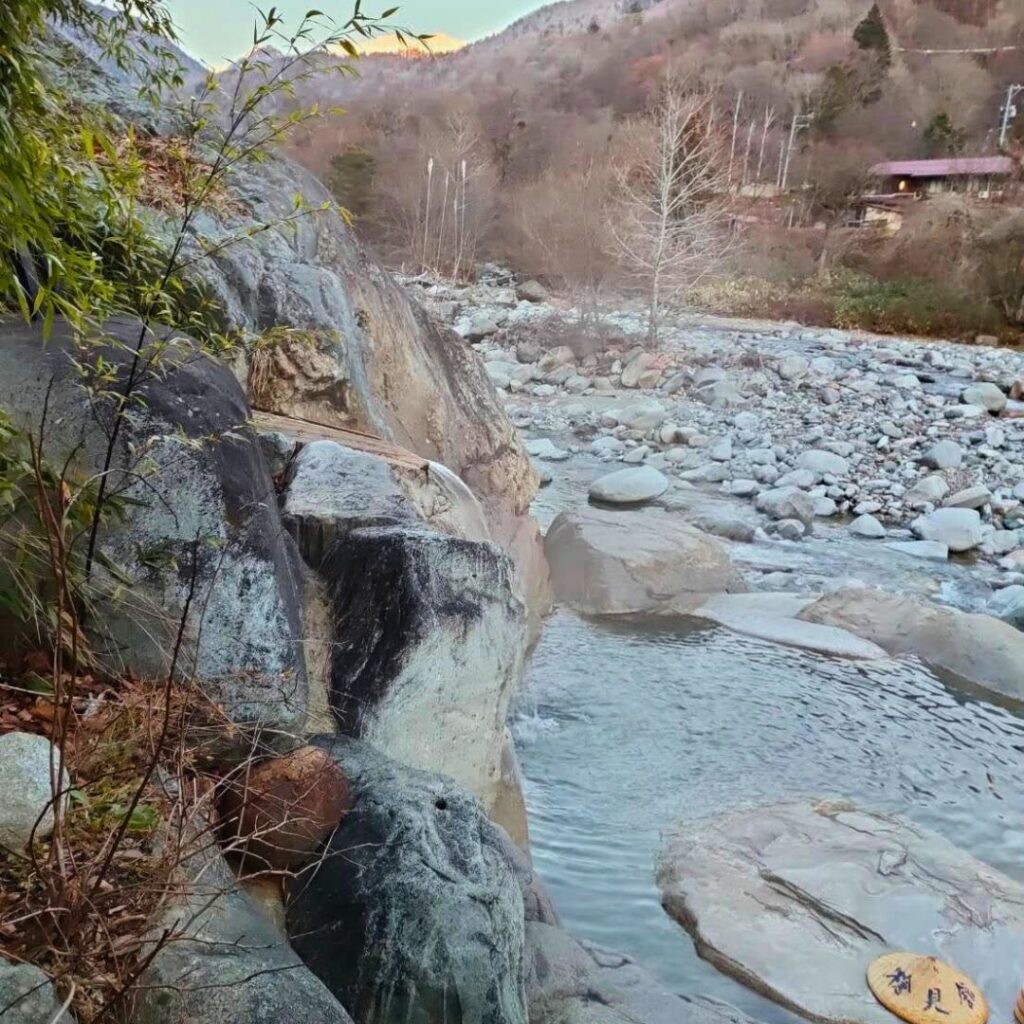 Private riverside onsen at Okuhida Onsen — rustic charm in our japan onsen guide.