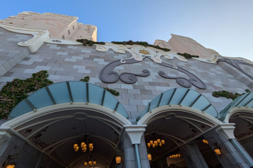 Stylish facade design of Tokyo DisneySea Fantasy Springs Hotel with elegant fantasy-inspired architecture