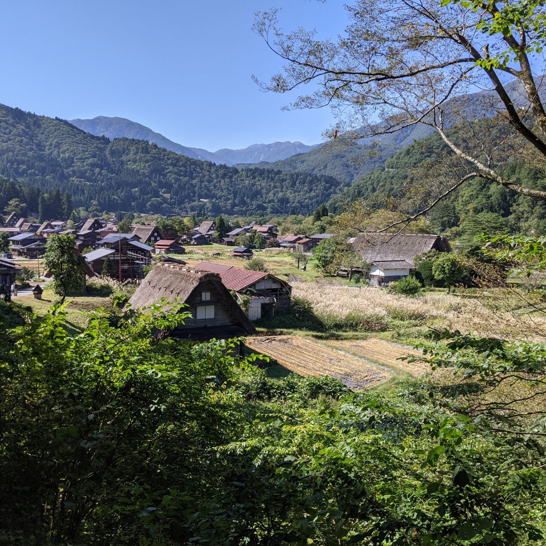 Traditional Gassho-style houses in Shirakawa-go village, a highlight of the Nagoya Gifu Ise-Shima family trip itinerary