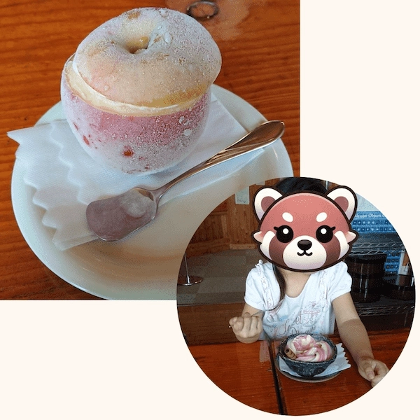 Apple sorbet: a sweet reward after the hike