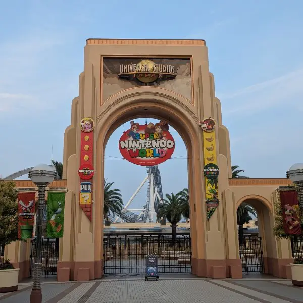 Entrance to Super Nintendo World at Universal Studios Japan, a must-visit for families planning a Tokyo Disney itinerary or a broader Japan family itinerary.