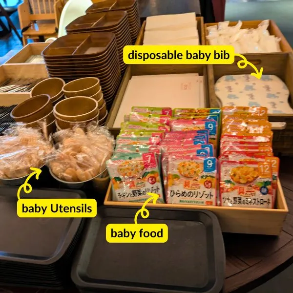 From baby food to disposable baby bibs and baby utensils, Fusaki Beach Resort ensures even the youngest guests are cared for at breakfast.