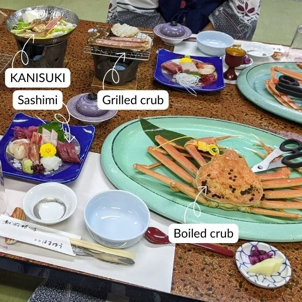 Cotton candy sukiyaki dinner at Hoshino Resort in Nagano, a fun highlight of Japan winter travel with kids.